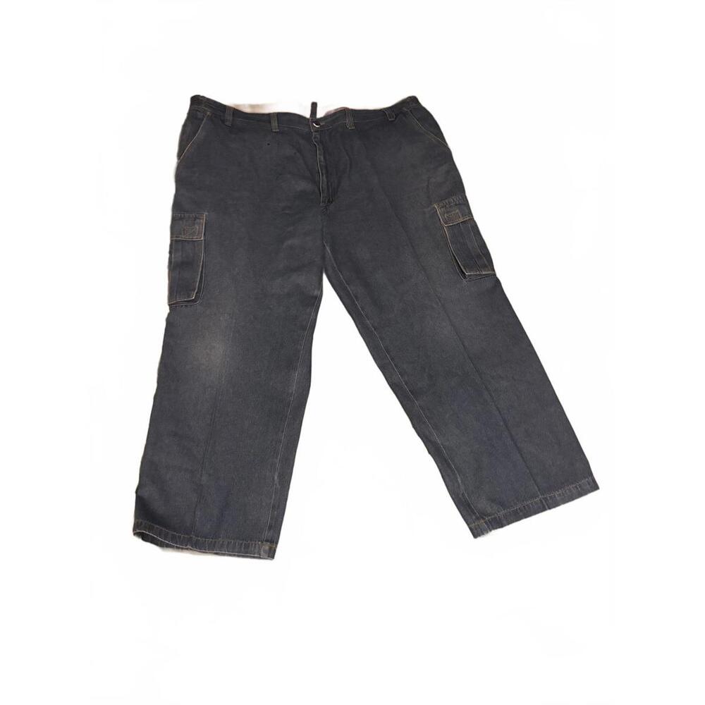 Men's Cargo Denim Shorts Size 48 - Tri-Waist Comfort System